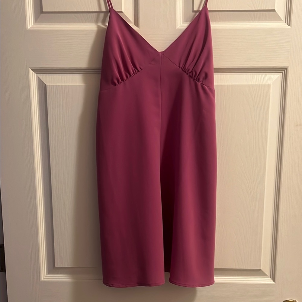 Elegant Pink Slip Dress